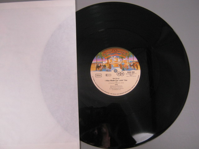 4 KISS Rare Vinyl 12" Album Singles Autographed A Black Diamond Creatures German 20