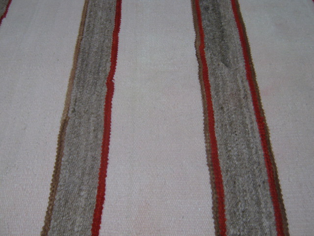 Large Vtg Navajo Navaho Native American Indian Rug Carpet Brown Red 30" x 60" NR 4