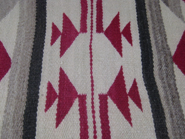 2 Vtg Native American Indian Navajo Navaho Woven Rug Carpet 18" x 21.5" 18 x 34" 4