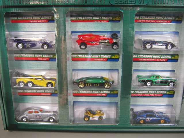 New Hotwheels 2000 Treasure Hunt Series VI Collection 12 Cars COA Sealed MIB NR 2