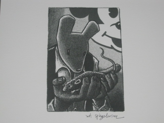 RARE Art Spiegelman Signed Ltd Ed Maus II Lithograph Print +Presentation Letter 2