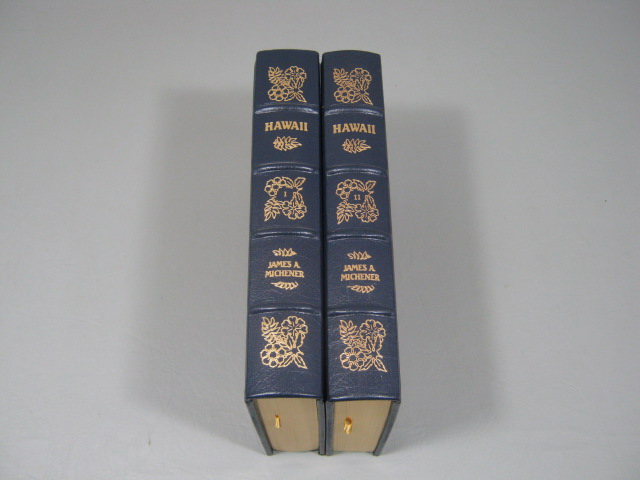 1988 Easton Press James Michener Hawaii Special Limited Edition Vol 1 2 Leather 2