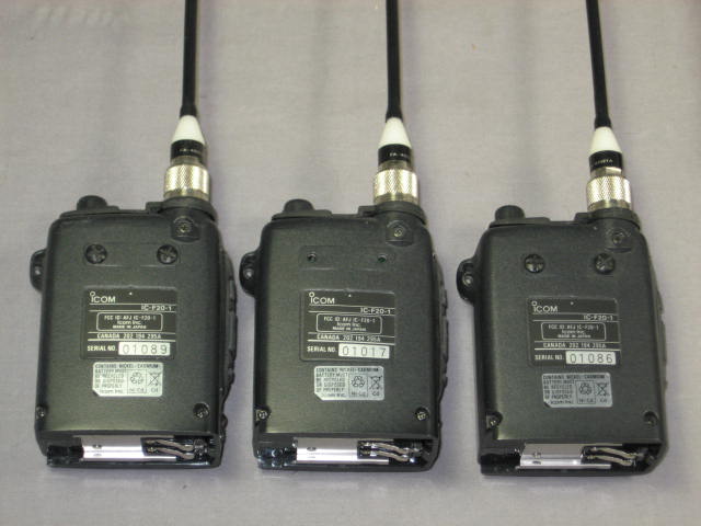 5 icom IC-F20 UHF Portable Two Way Radio Transceivers 5