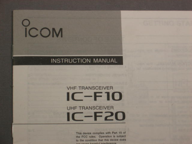 5 icom IC-F20 UHF Portable Two Way Radio Transceivers 11