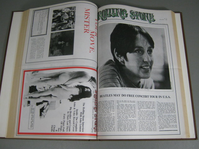 Original Rolling Stone Bound Magazines Book#2 Issues 16-30 8/24/1968-4/5/1969 NR 15