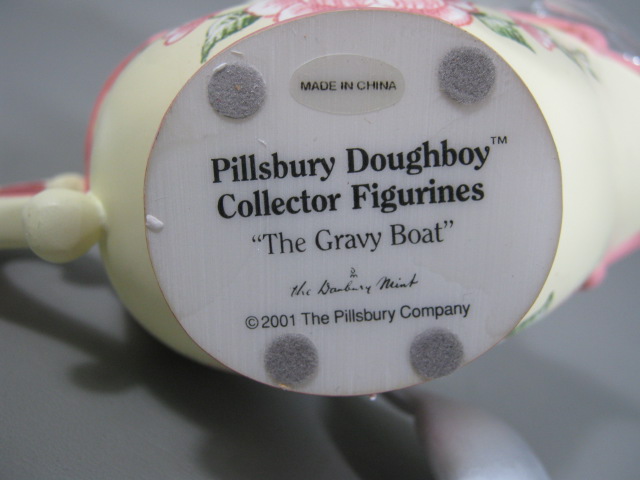 6 Pillsbury Doughboy Danbury Mint Collectors Figurines Gravy Boat Self Potrait + 2