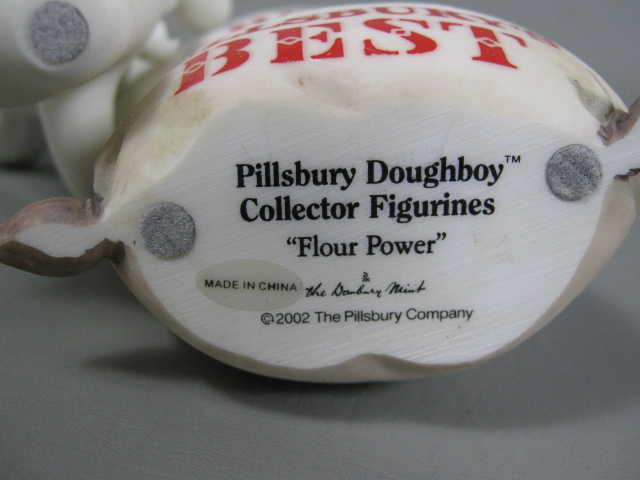 6 Pillsbury Doughboy Danbury Mint Collector Figurines MIB Big Cheese Flour Power 6