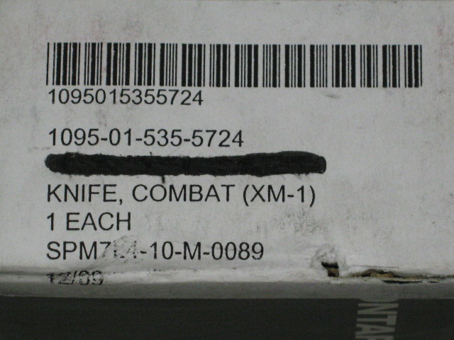 NEW Ontario OKC 8750 XM-1 EXtreme Military Tactical Combat Linerlock Knife Boxed 3