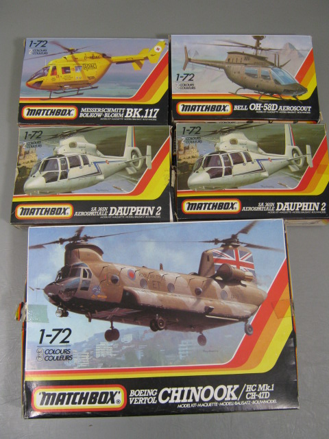 9 Hobby Craft Matchbox Helicopter Collection Lot Chinook Seahawk Osprey Vertol 2
