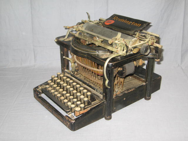 Vintage Antique Remington Standard Typewriter No. 7 NR 1