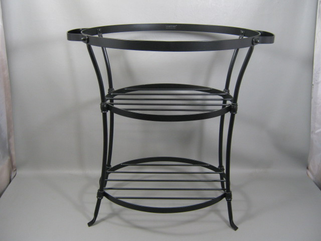 Longaberger Wrought Iron Beverage Tub Stand 2 Tier Extra Feet Table Top Or Floor 1
