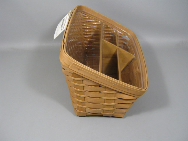 Longaberger Sort Store Desktop Organizer Basket Protector Woodcraft Divider 2005 3