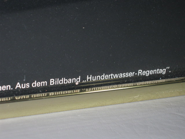 Original 1972 Hundertwasser Regentag Screen Print Bockelmann Photo Poster 23x32 11