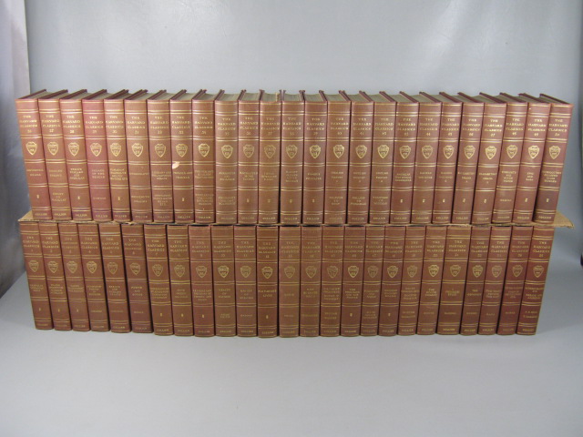 Complete Set Harvard Classics 50 Books Collier 1909-10 Maroon Hard ...