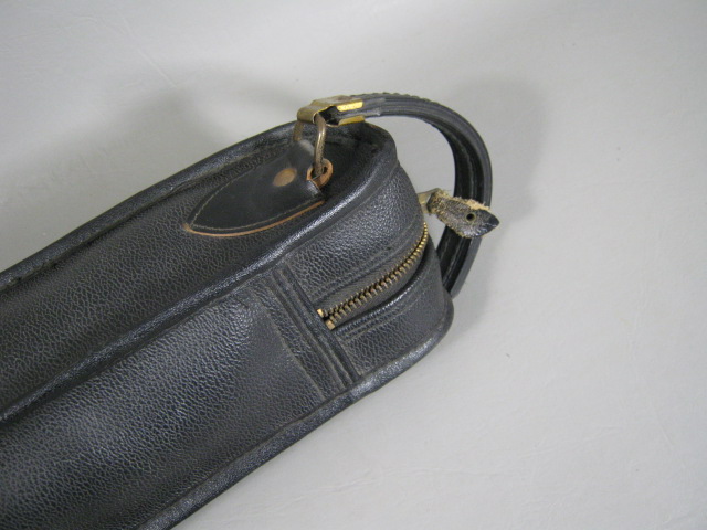Vintage Leather Alto Sax Saxophone Gig Bag Carrying Case Artistic Black 4