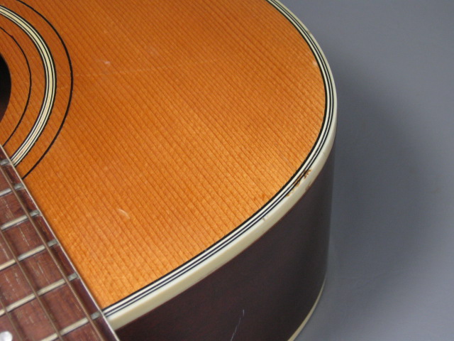 Vintage Original Harmony Sovereign H1260 Jumbo Acoustic Guitar NO RESERVE PRICE! 7