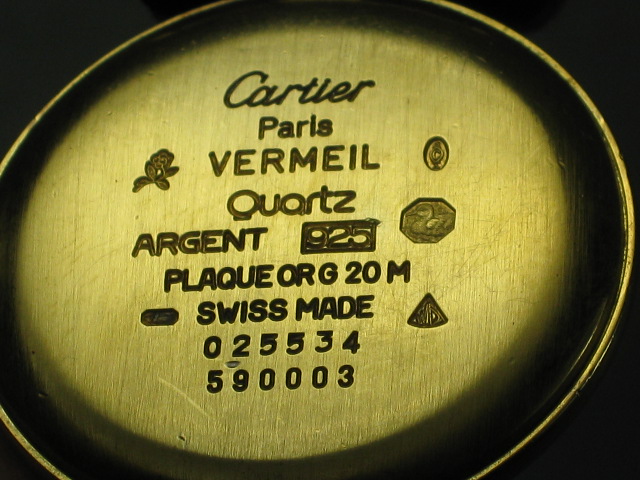 Must De Cartier Vermeil 18k Gold Plated Silver Quartz Argent 925 Plaque Or G 20M 9