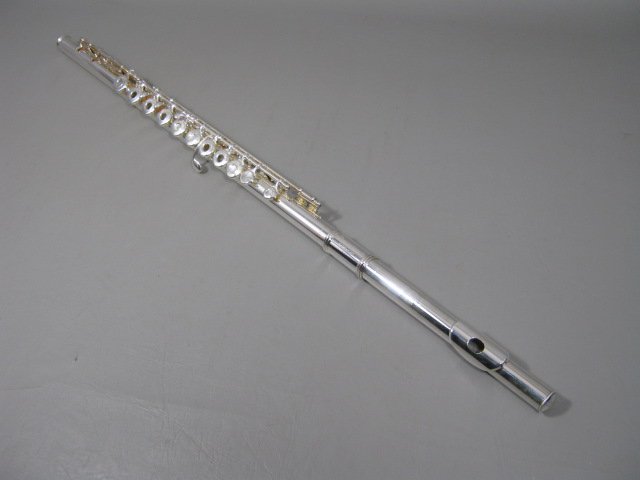 Gemeinhardt 3SB Custom Solid Silver Open Hole Inline G Low B Foot Flute Outfit + 2