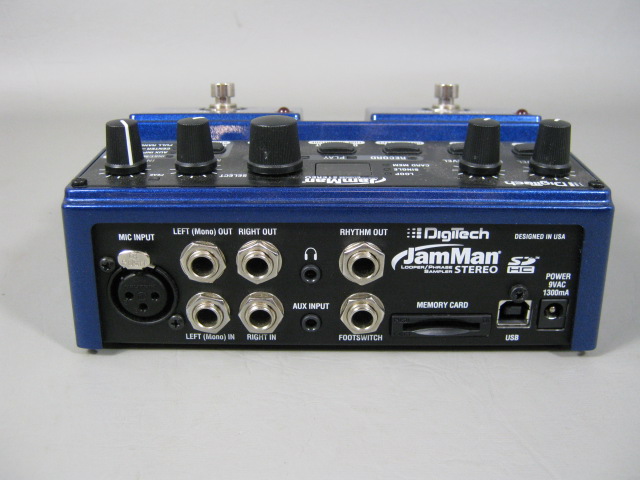 Digitech Jam Man Stereo Looper Phrase Sampler Guitar Effect Pedal W/Power Supply 2