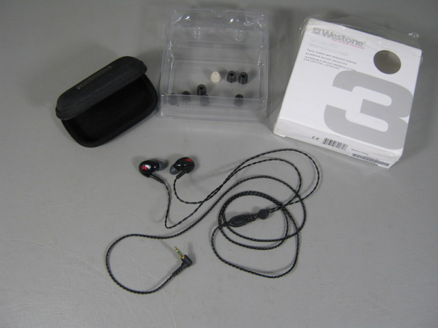 Westone 3 Headphones Earphones Ear Buds True Fit 3-Way Speaker In Ear Monitor NR