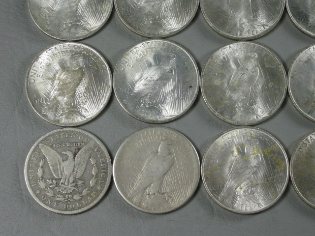 20 Silver Dollars Collection Set Lot 1899-O Morgan 1922-S 1923 Peace Cull NO RES 6