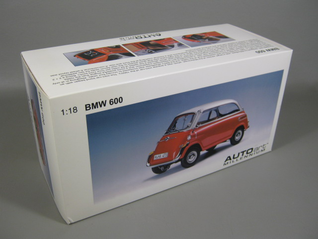 RARE Autoart BMW 600 Red White MIB 1/18 Scale MHA 143 Mint Original Box No Res! 6