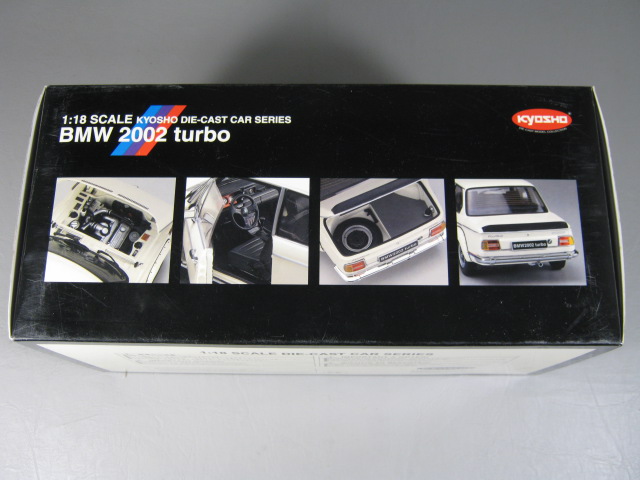 Kyosho BMW 2002 Turbo White 1/18 Scale Diecast Model Car MIB 08542W No Reserve 9