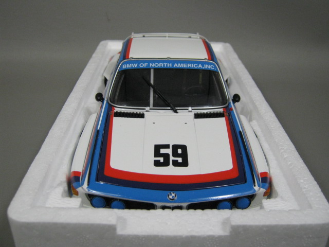 Minichamp BMW CSL 3.5 IMSA Winner Daytona 24 Hour 1976 1/18 Scale Diecast MIB NR 3