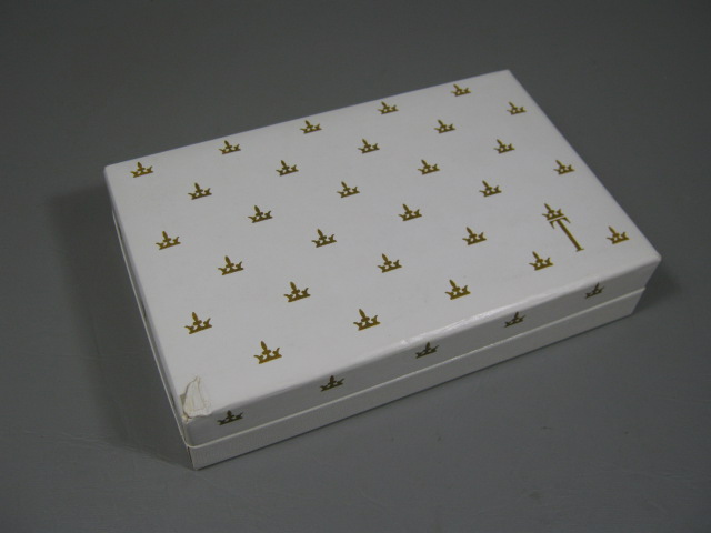 Vtg Trifari Gold Tone Cultured Pearl Costume Bracelet Necklace Earring Set + Box 4