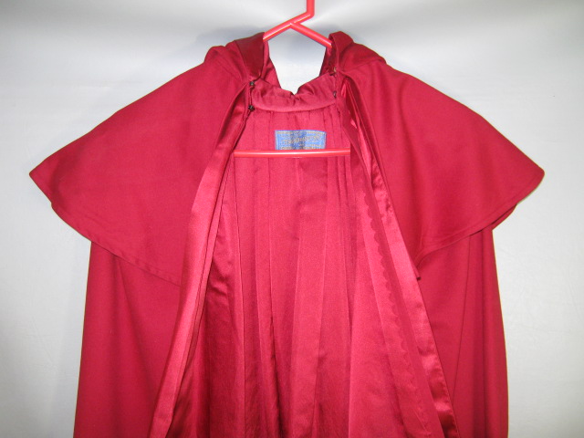 Rare Hart & Shepard Shaker Red Wool Silk Lined Dorothy Cloak Canterbury NH 2