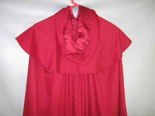 Rare Hart & Shepard Shaker Red Wool Silk Lined Dorothy Cloak Canterbury NH 6