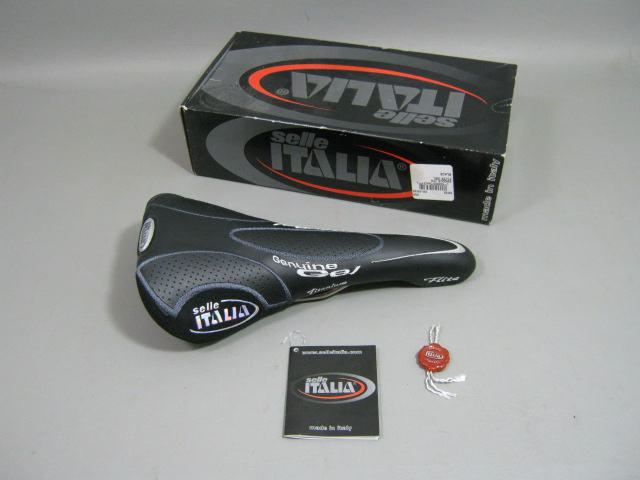 Selle Italia Flite Genuine Gel Titanium Bike Saddle Seat Black New In Box NR!