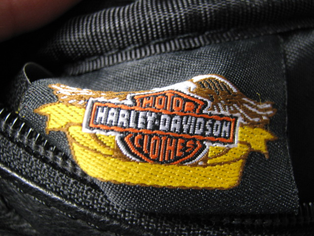 Rare Harley Davidson 100th Anniversary Leather Fanny Pack Belt Bag Black W/Badge 3