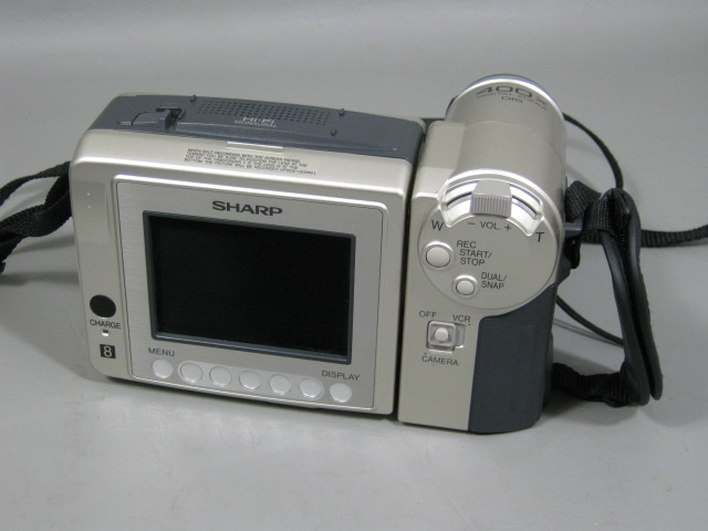 Sharp Viewcam VL-A45U Hi8 8mm Video Camera Camcorder NTSC Bundle Battery Charger 2