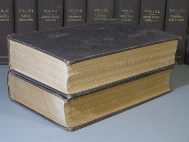 Vtg Antique 1898 International Cyclopedia Set 15 Volumes Hardcover Encyclopedia 10