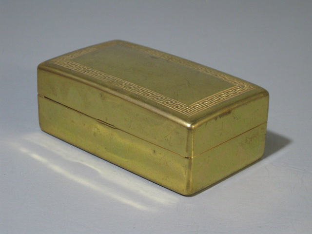 Vintage Gold Gillette Aristocrat Safety Razor Original Case With NOS Blades NR! 14
