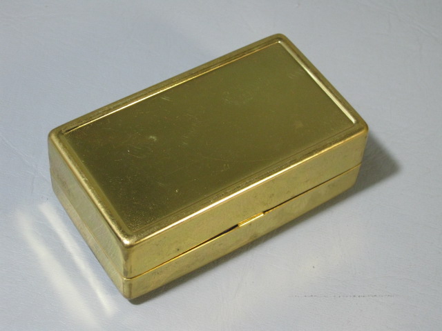 Vintage Gold Gillette Aristocrat Safety Razor Original Case With NOS Blades NR! 17