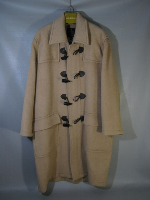 Brooks Brothers Camel Hair Toggle Coat Size Large Bone Buttons Plaid Lining NR!