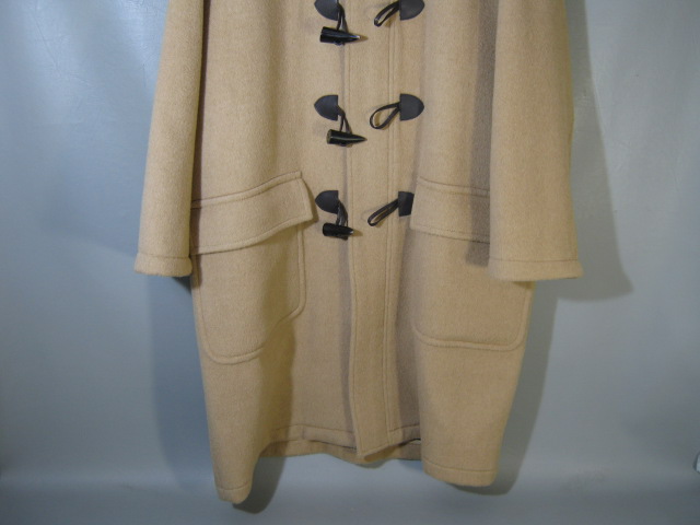 Brooks Brothers Camel Hair Toggle Coat Size Large Bone Buttons Plaid Lining NR! 6