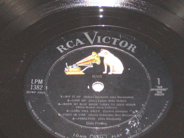 5 Vintage Elvis Presley LP Record Albums LPM 1254 1382+ 5