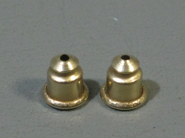 Vtg 2.2ct SI-1 I-1 G-H Prong Set Diamond 14k Yellow Gold Scallop Huggie Earrings 4