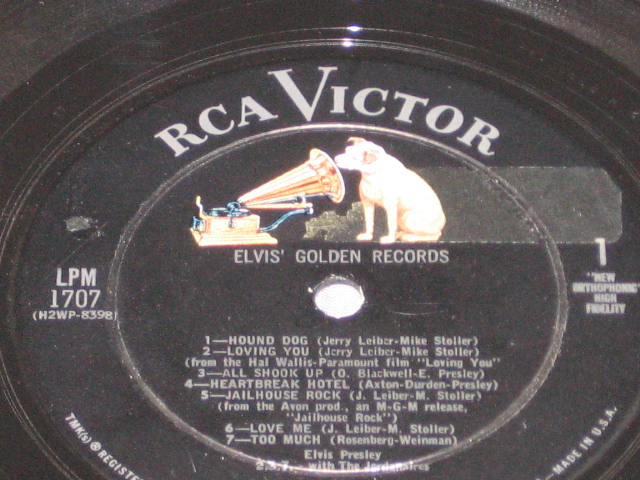5 Vintage Elvis Presley LP Record Albums LPM 1254 1382+ 7