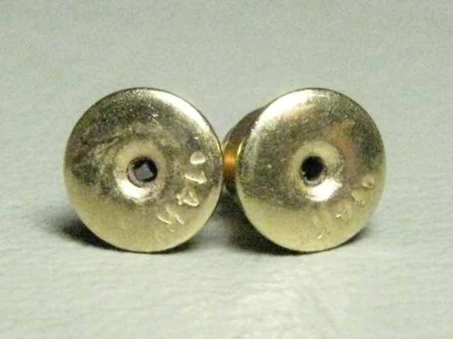Vtg 2.2ct SI-1 I-1 G-H Prong Set Diamond 14k Yellow Gold Scallop Huggie Earrings 5
