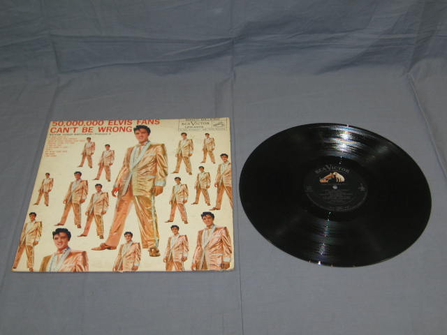 5 Vintage Elvis Presley LP Record Albums LPM 1254 1382+ 10