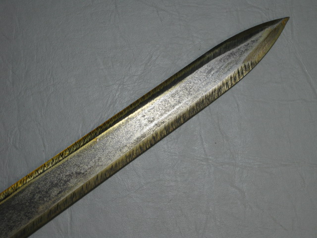 Vintage Toledo Sword Made In Spain Wire Handle 33" Engraved Blade NO RESERVE! 9