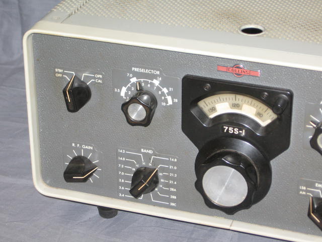 Collins 75S-1 Amateur HF Ham Radio Receiver VG Cond NR 1