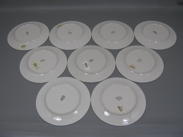 9 Lenox Dimension Collection Xmas Holiday Holly Berry Gold Salad Plates Set Lot 2
