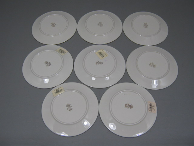 8 Dimension Collection Xmas Holiday Holly Berry Gold Bread Butter Plates Set Lot 2