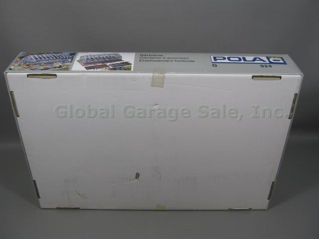 NIB Pola G Scale Model RR Train Gardener Premises Greenhouse 924 330924 In Box 3