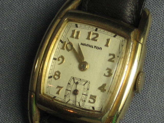 Vintage Hamilton 17J 17 J Jewel 10K Gold GF Wristwatch